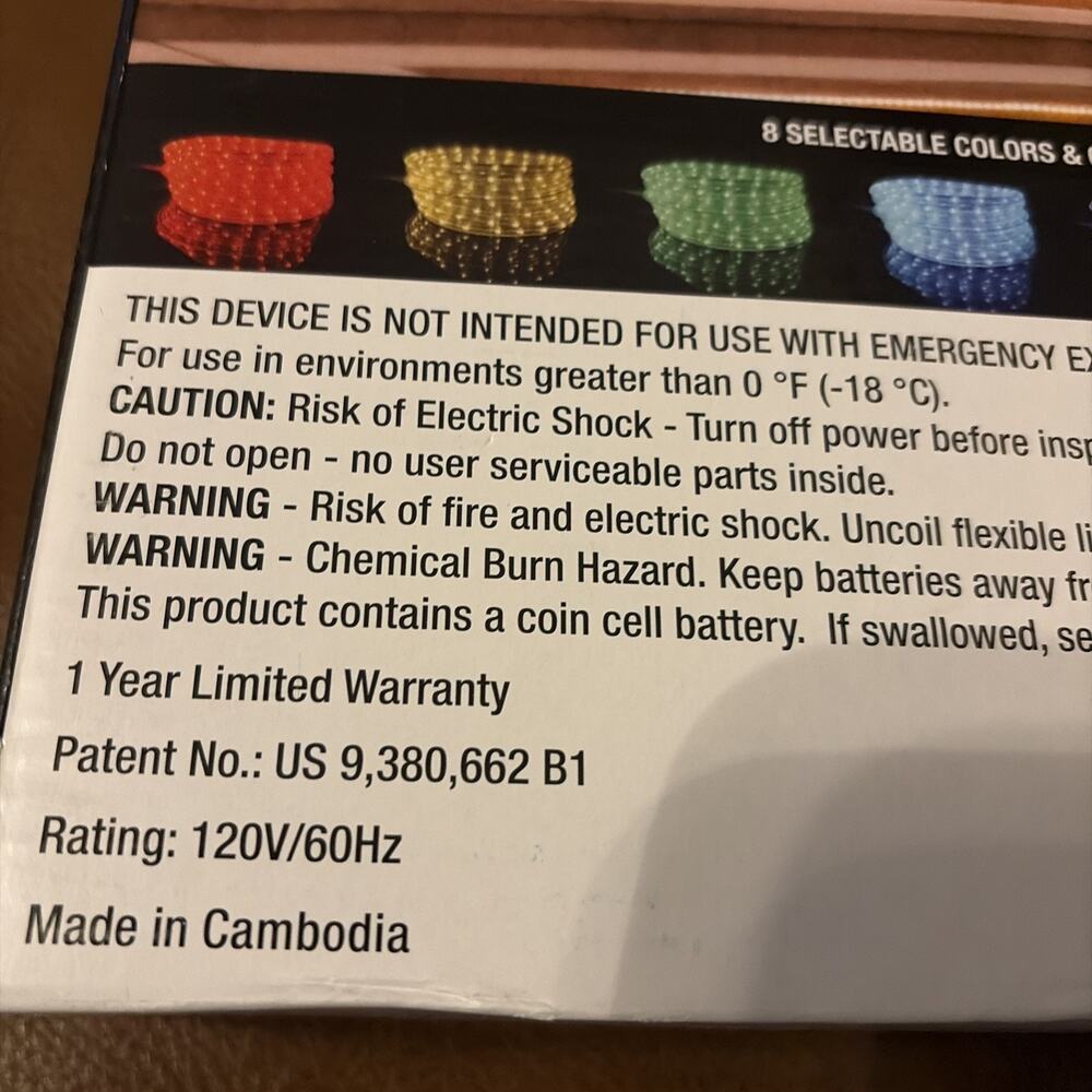 FG-03603 120V LED Color Changing 18ft Rope Light with Remote Control - Picture 11 of 12